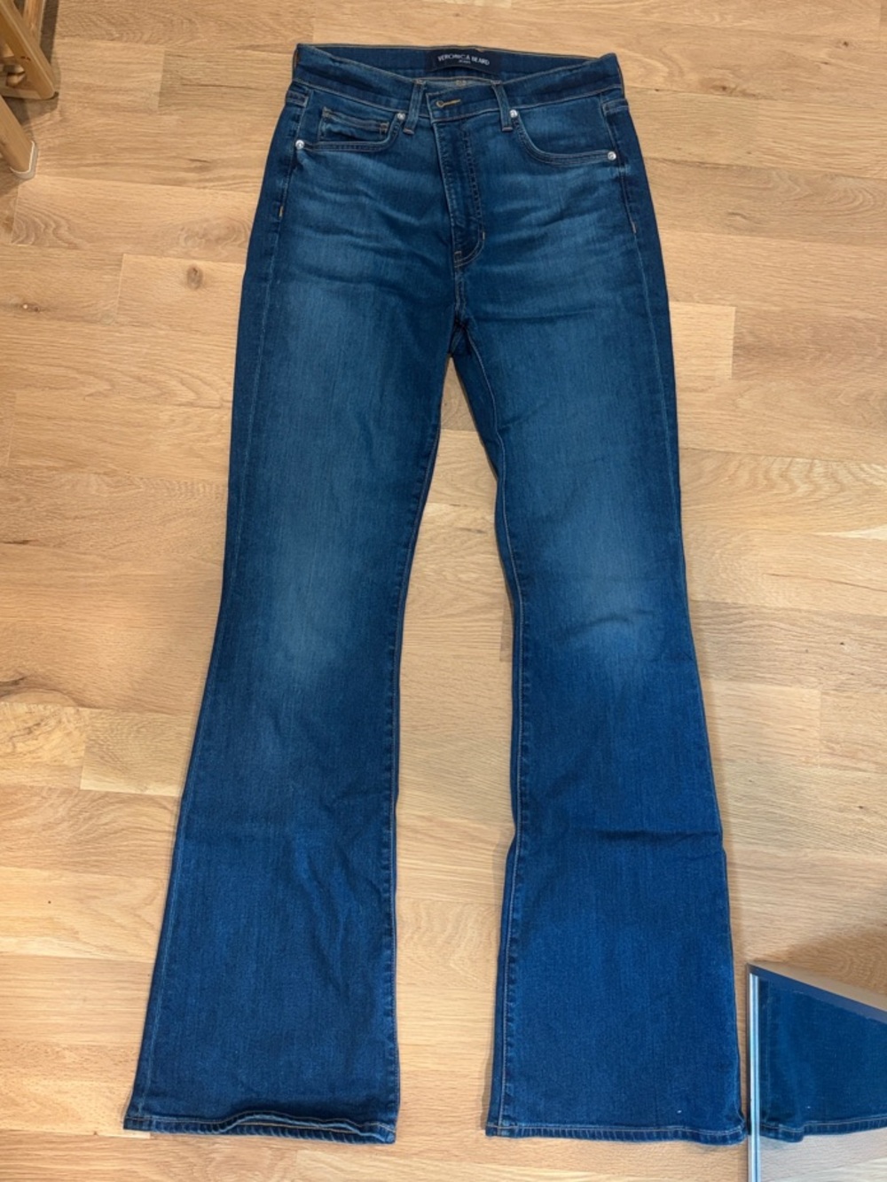 Veronica Beard Dark Blue Flare Jeans
